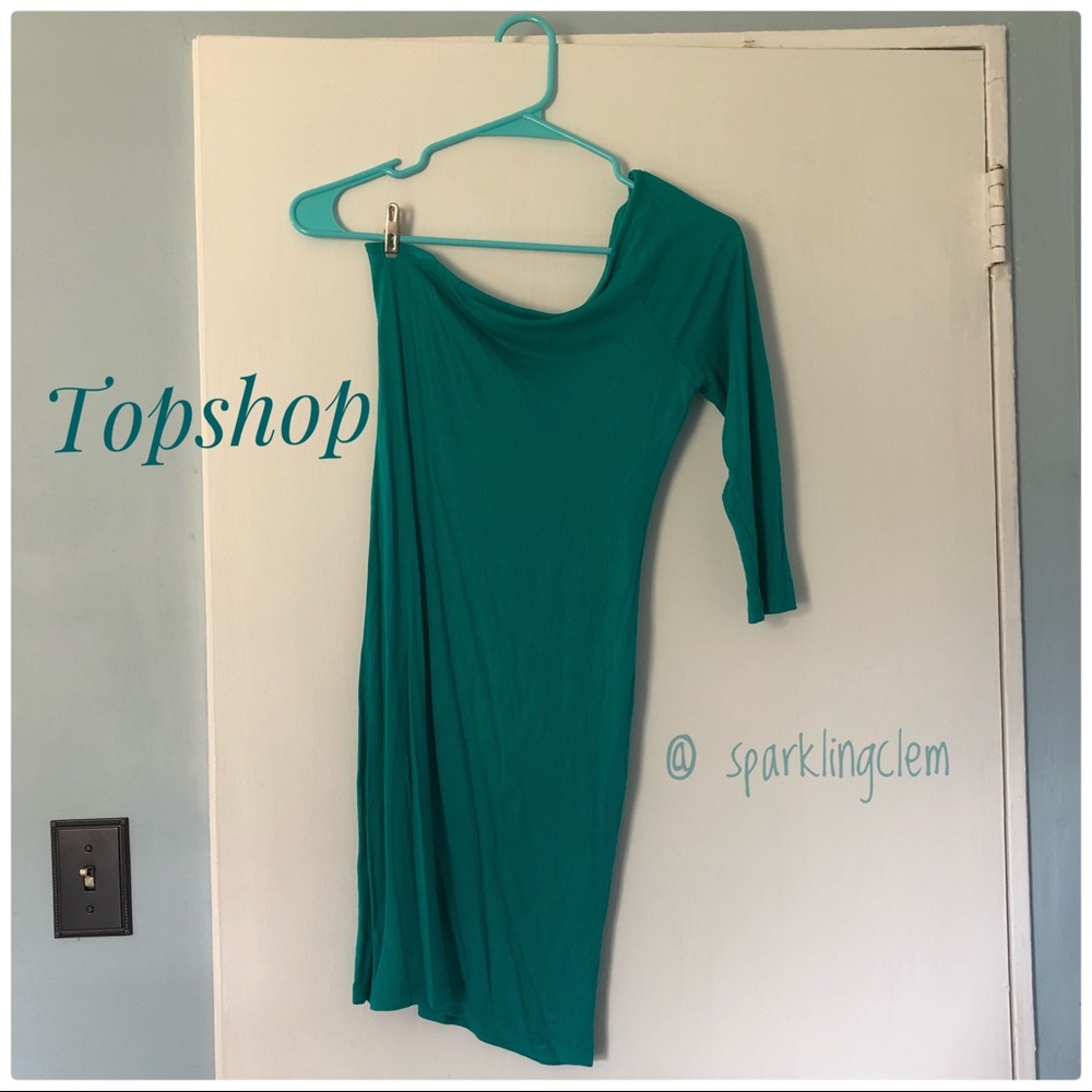 ✨$10/$25✨Topshop Asymmetrical Viscose Dress